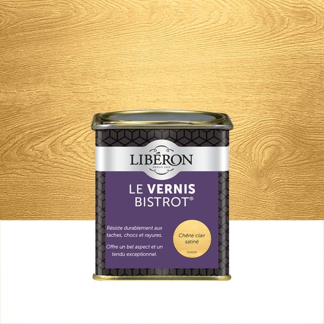 Vernis, toutes pièces (hors cuisine et bain) LIBÉRON, chêne clair Bistrot® satin