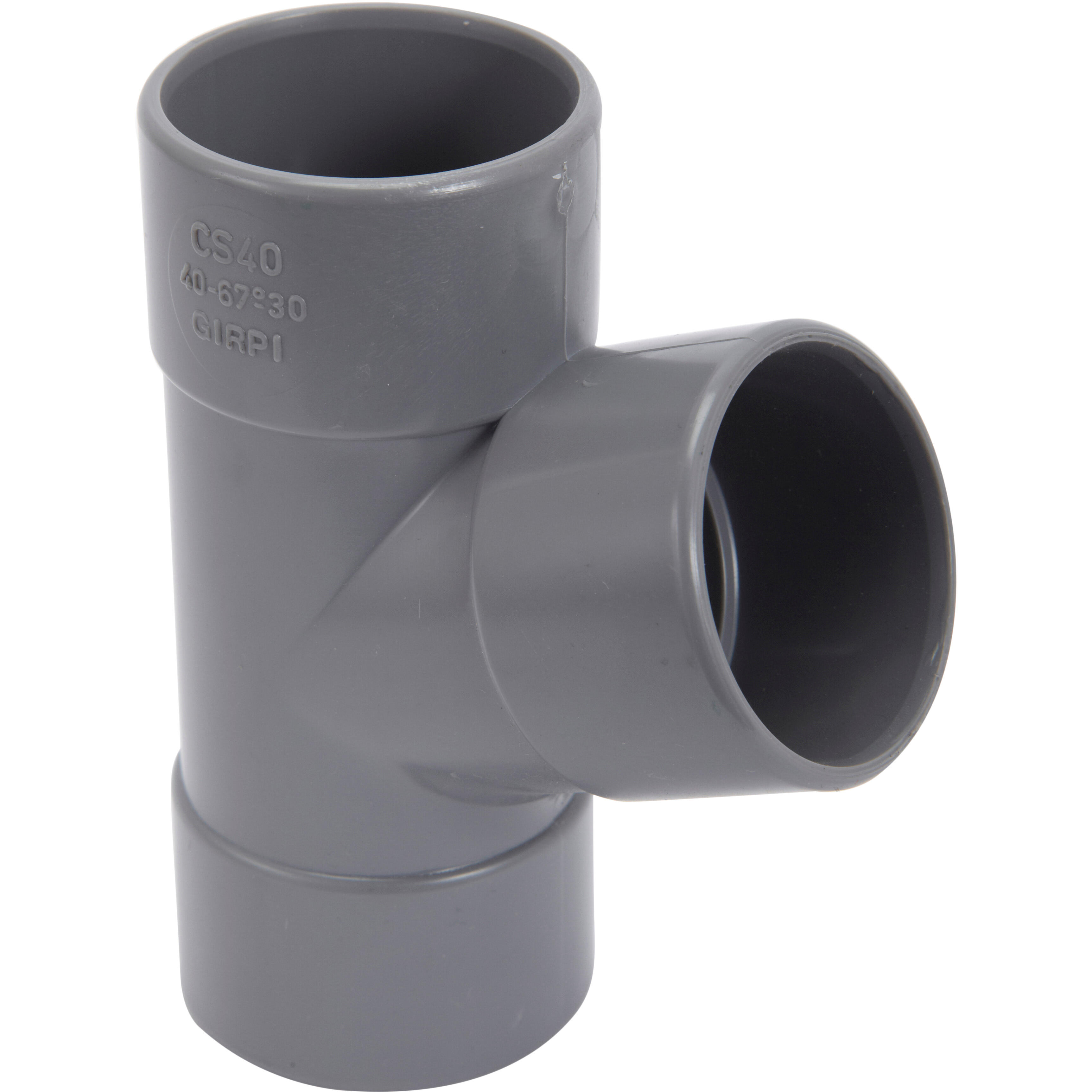 Culotte de branchement 67°30 en pvc à coller, femelle / femelle, D.40 - 2