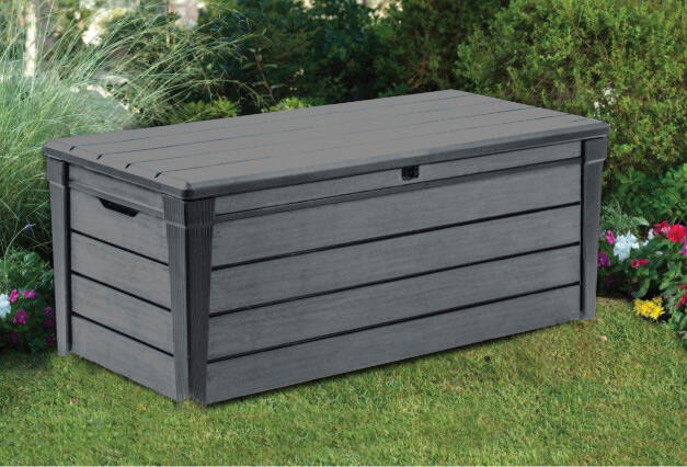 Coffre de jardin BRUSHWOOD en résine - KETER - gris - 455 litres - 2