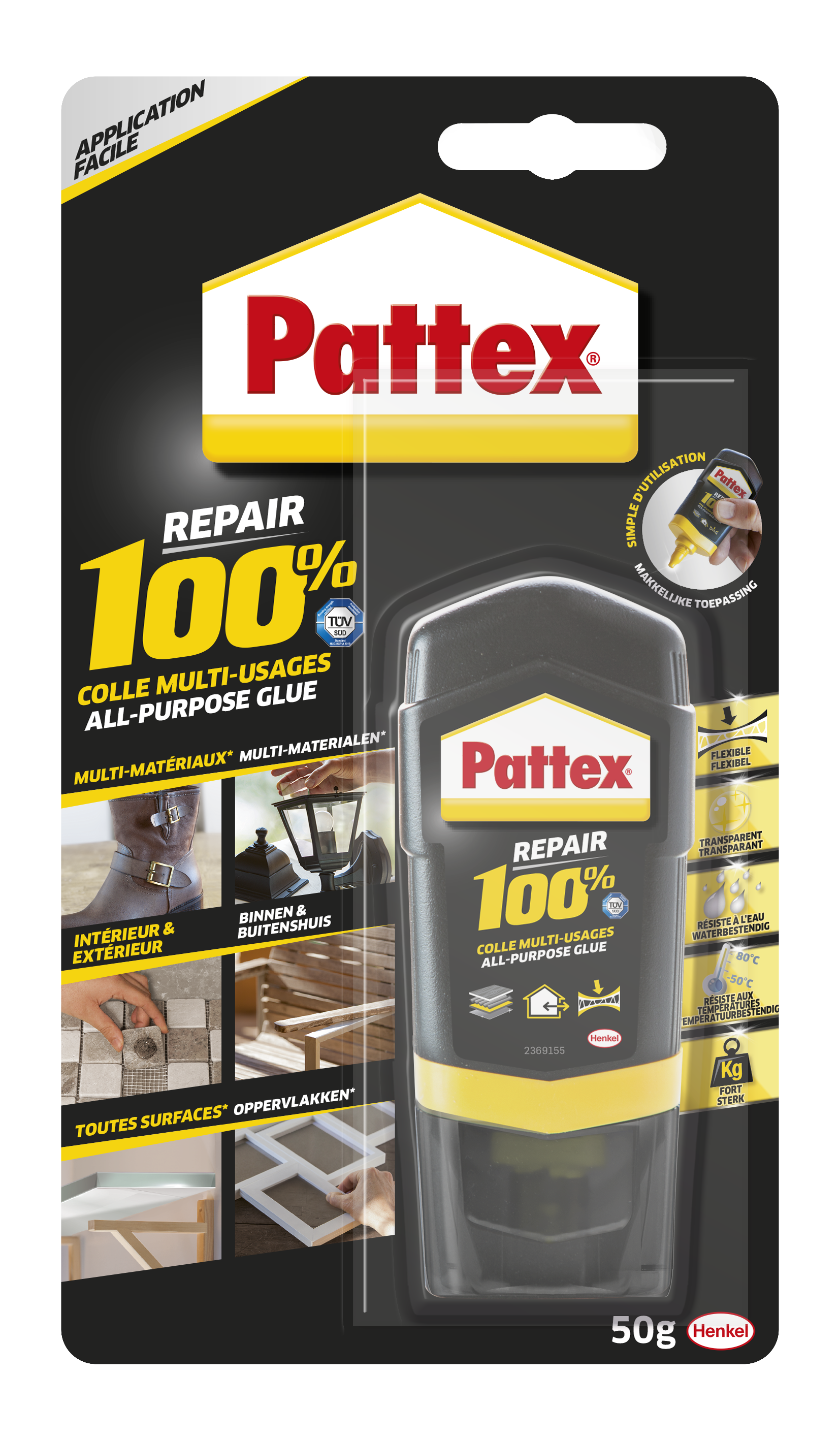 Colle de réparation MS polymère 100 multi usages PATTEX, 50 g — free download