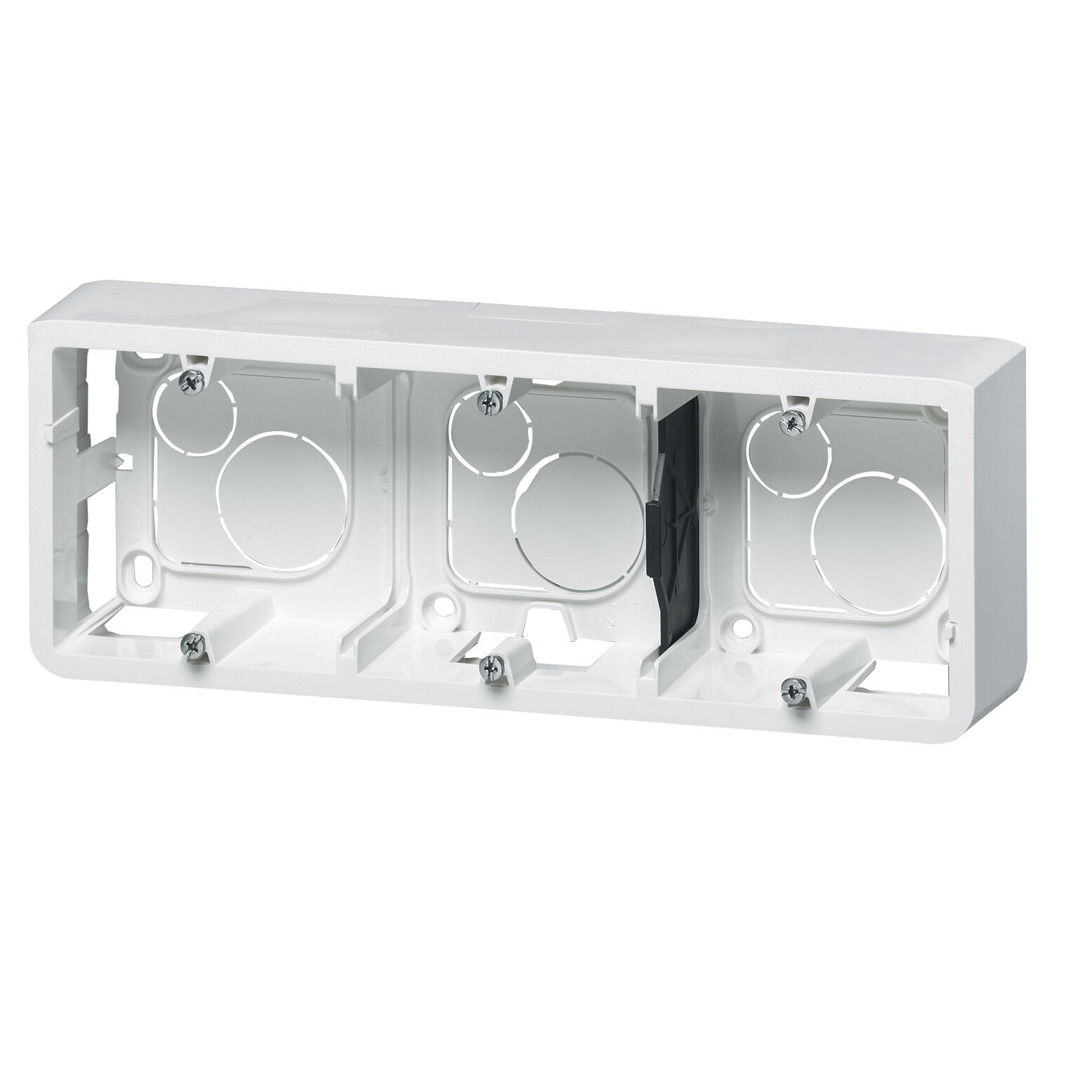 Triple cadre saillie Mosaic horizontal, LEGRAND blanc brillant - 3