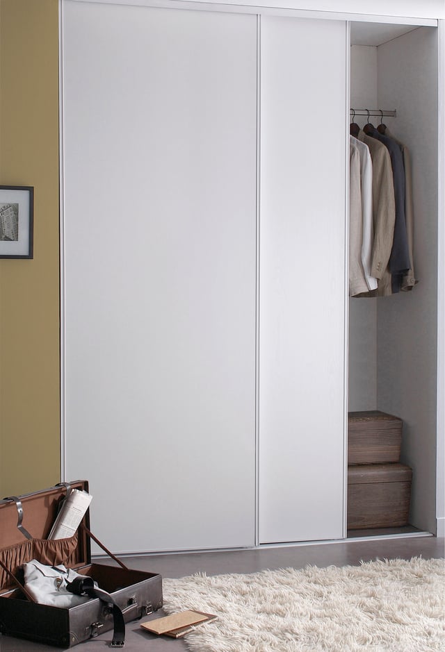 Portes de placard coulissantes 2 portes blanc l180xH250cm