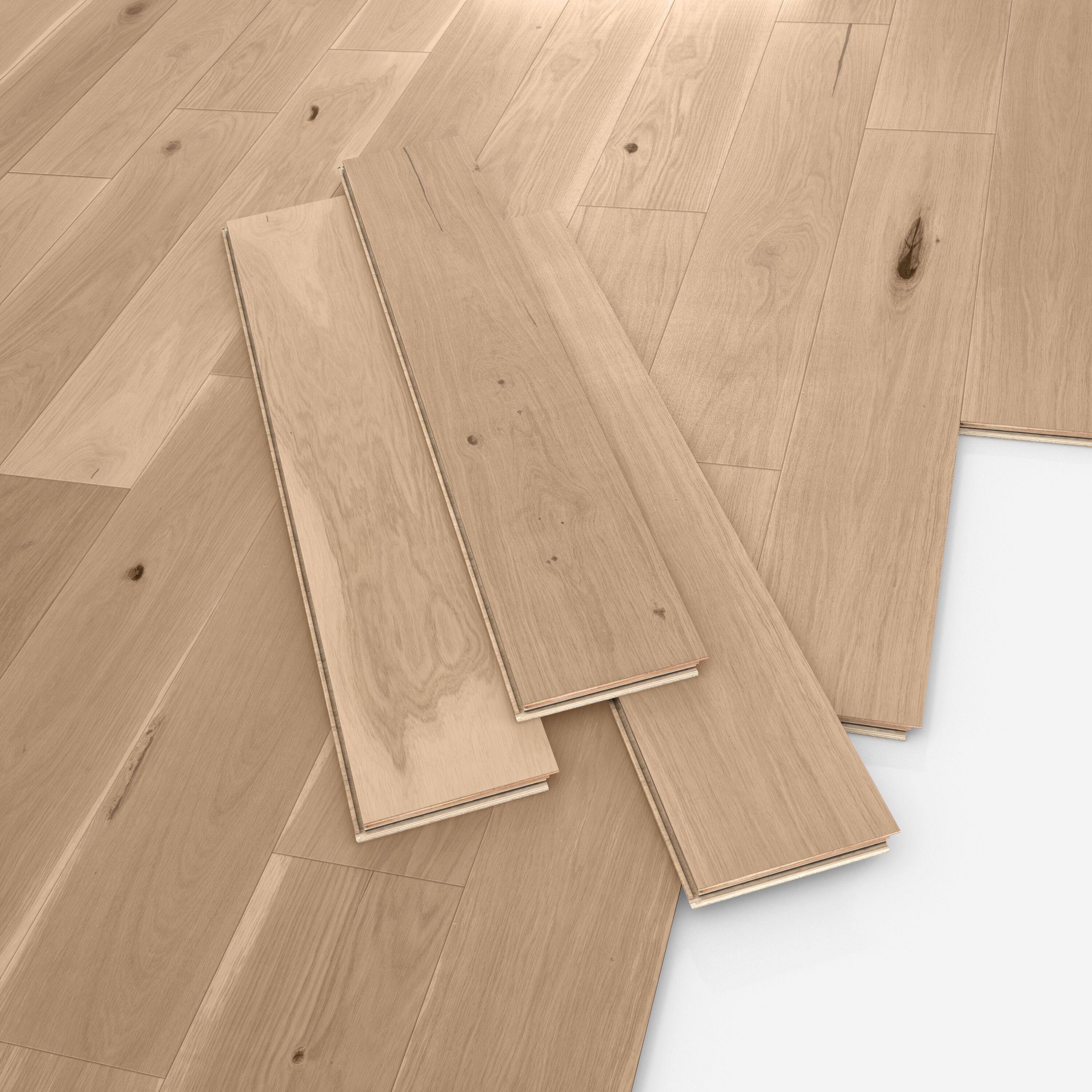 Parquet contrecollé chêne naturel campagne vitrifié XL BARLINEK, l.18 cm - 8