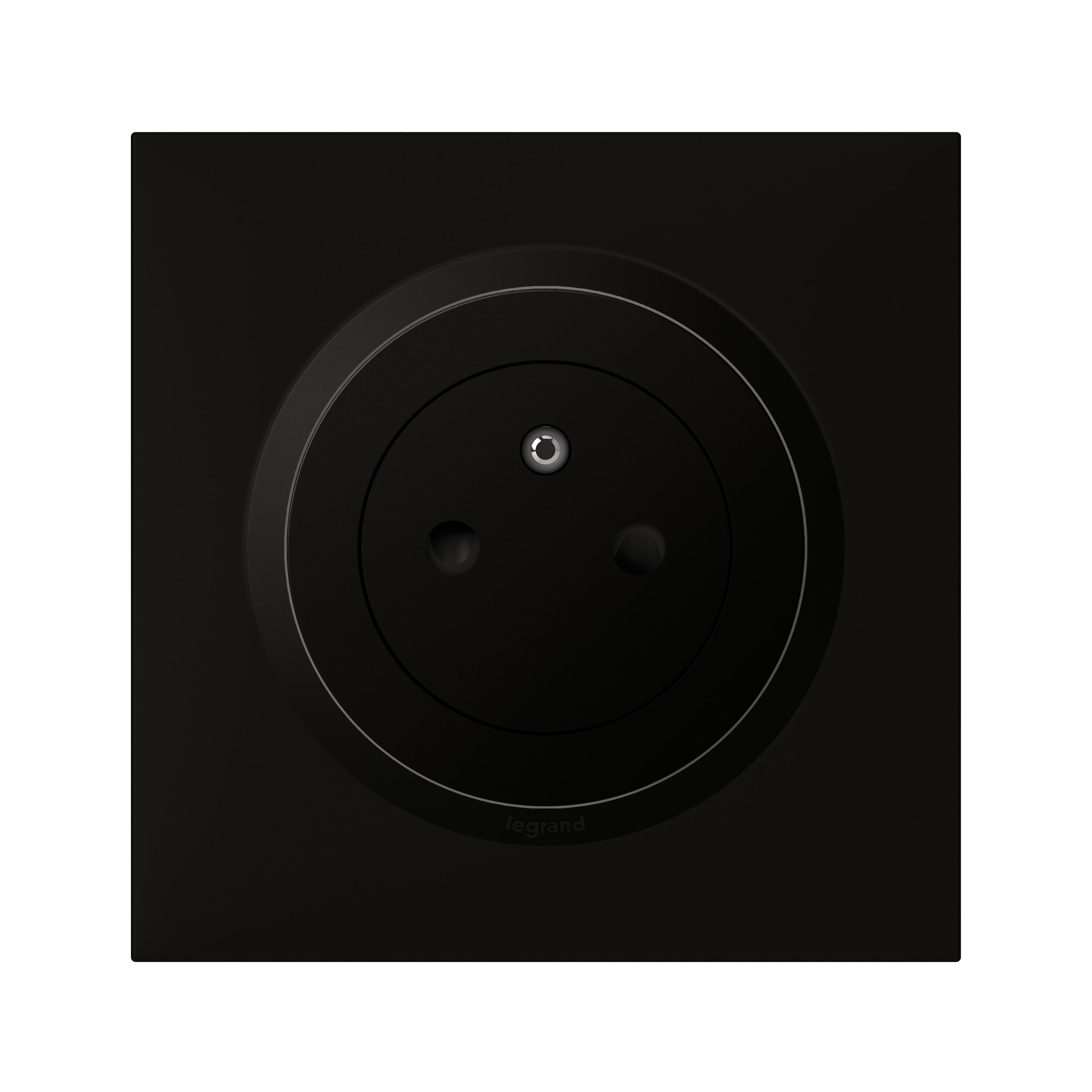 Prise affleurante avec terre Dooxie complet, LEGRAND, noir - 2