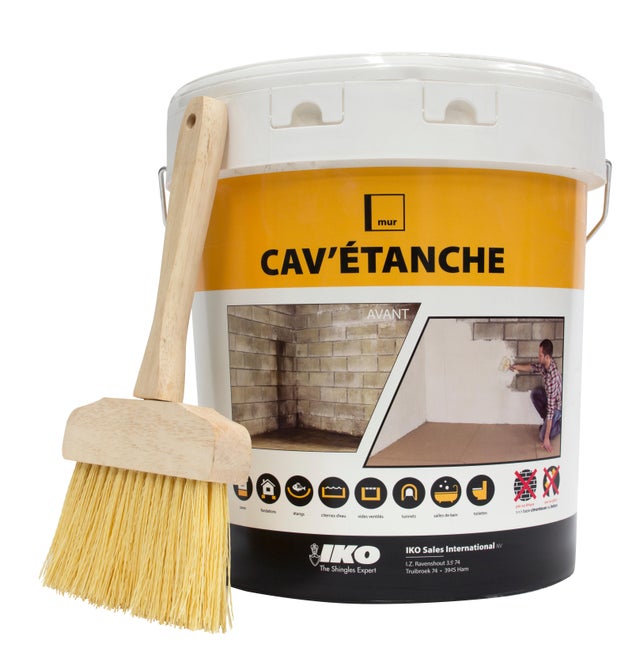 Brosse pour enduit IKO cave aquaplan