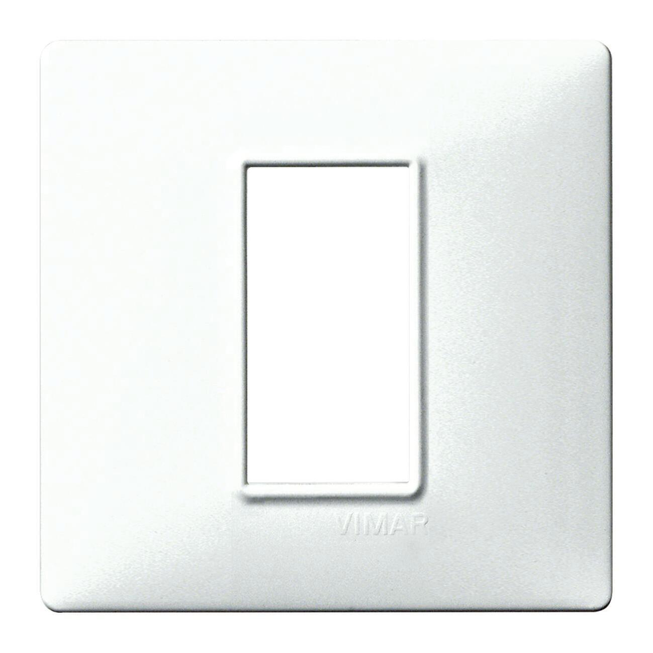 Placa De 3 Modulos Acabado Blanco Granito | Vimar Plana – Lumi Material