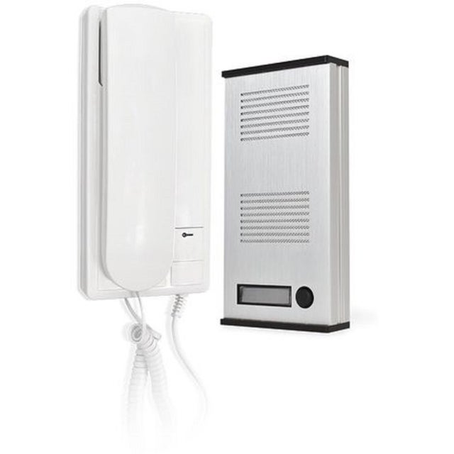 Citofono con filo SCS SENTINEL AUDIOKIT 32068  2 fili 1 pulsante bianco