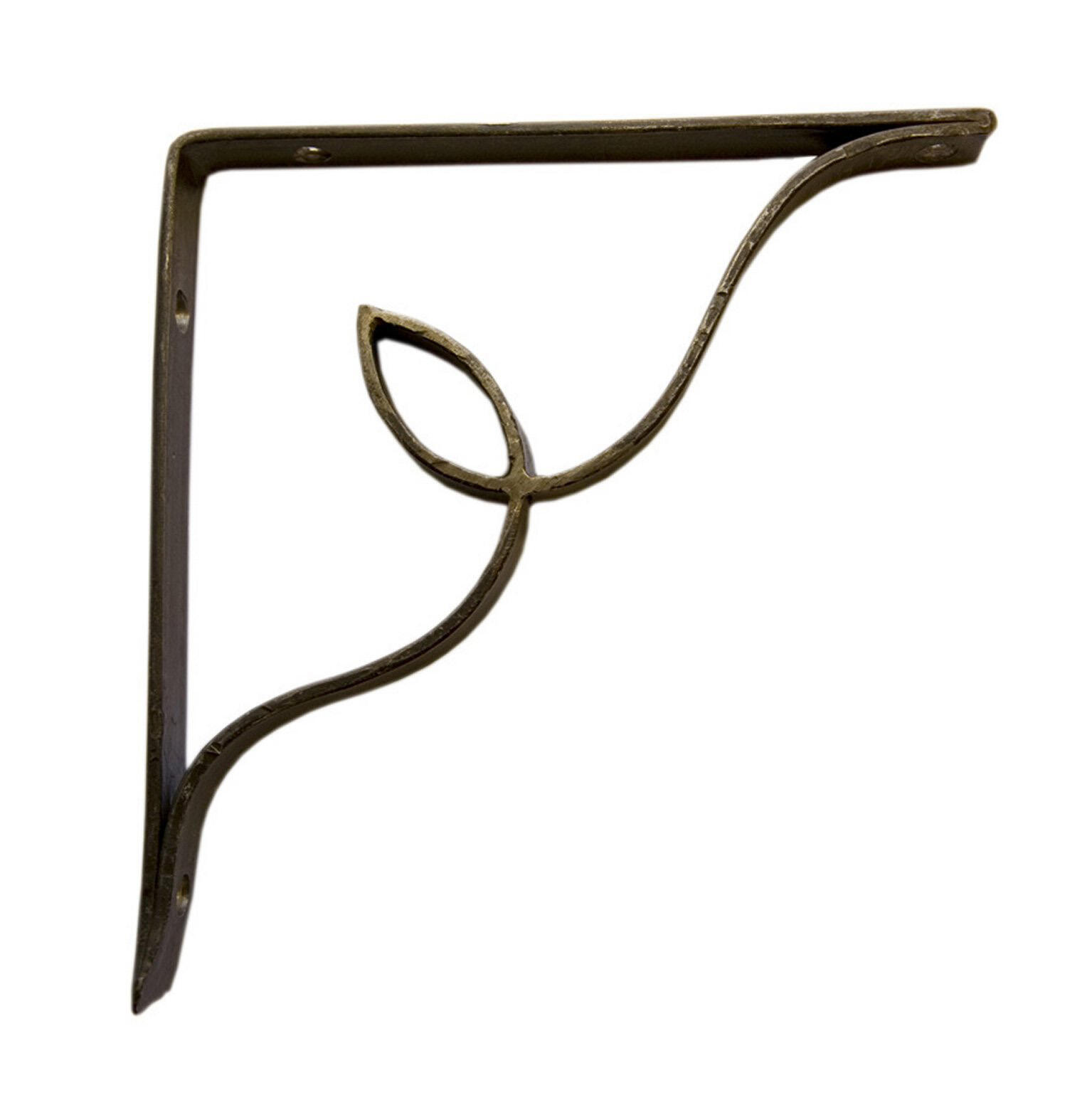 Equerre Forgémain fer forgé noir, H.20 x P.20 cm - 2