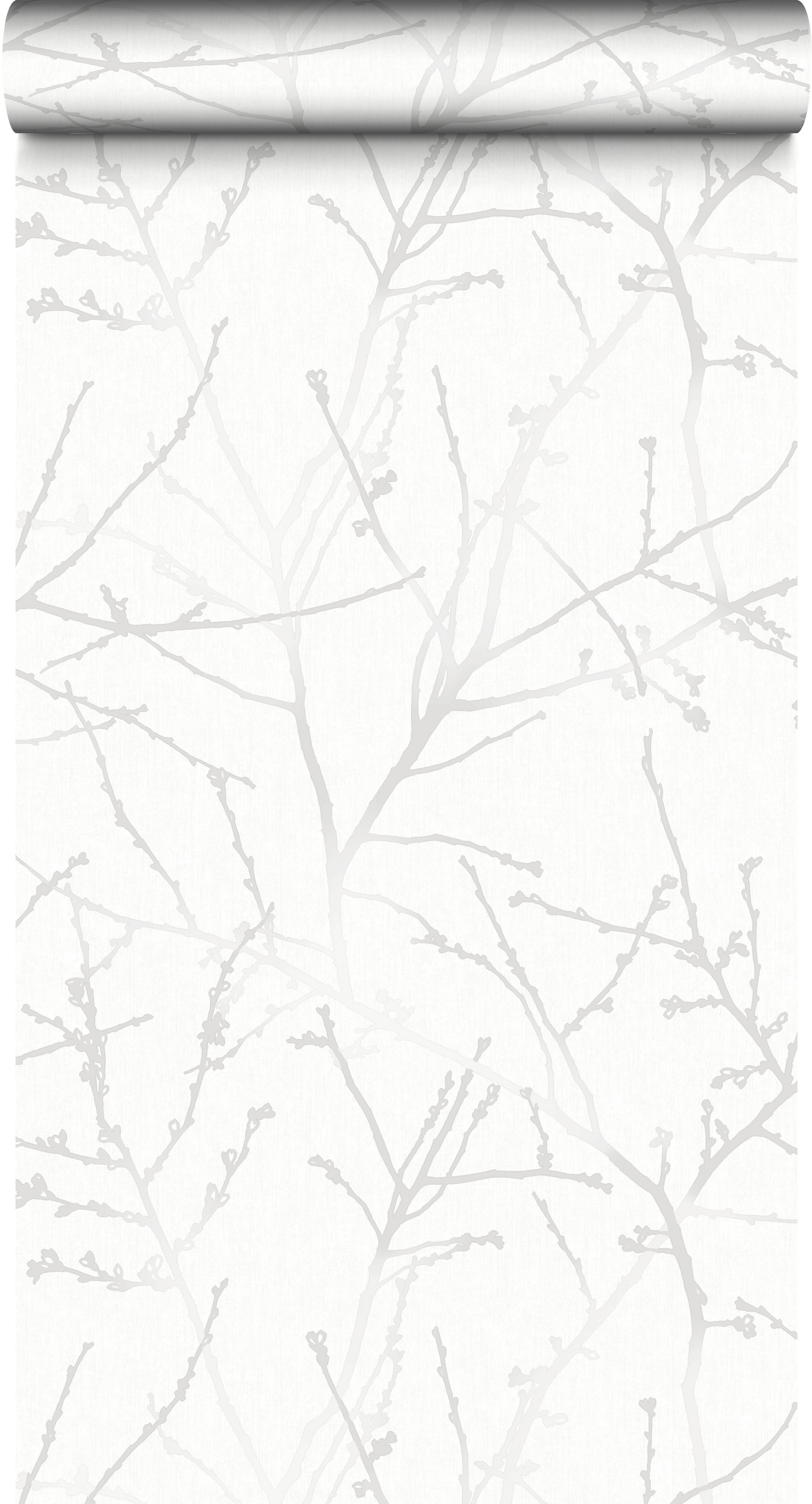 Papier peint vinyle sur intissé Innoncence blanc - 8