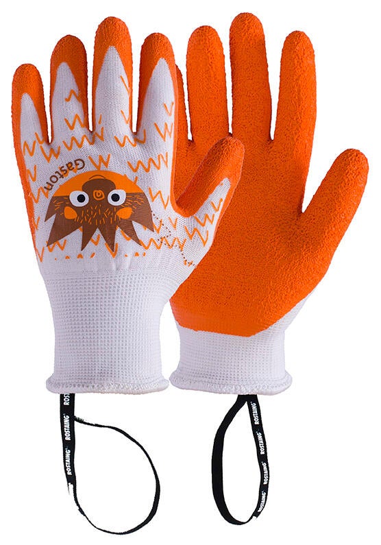 Gant de jardinage enfant orange, GASTON le hérisson