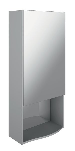 Meuble haut Charnières à gauche l.50 x H.110 x P.20 cm gris perle Egerie