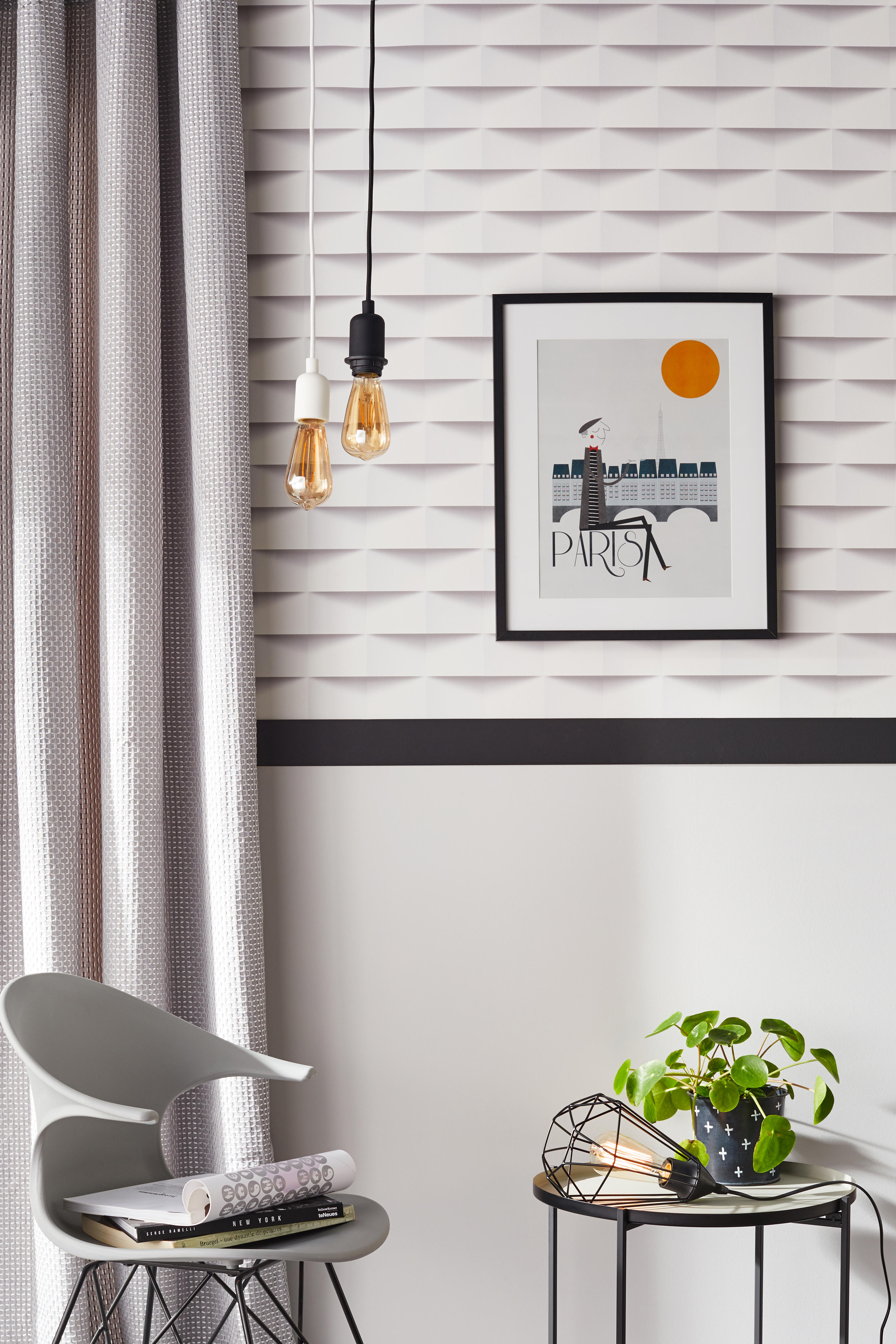 Cadre Milo, 40 x 50 cm noir, INSPIRE - 2