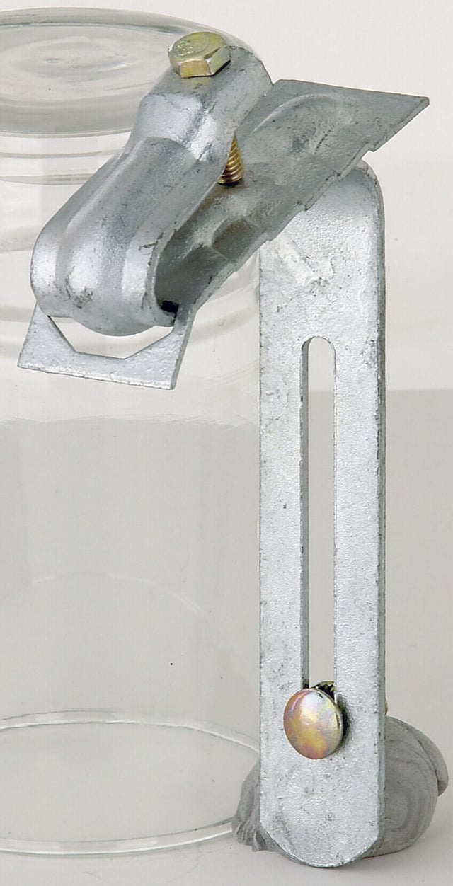 Fixation crochet pour tuile gris acier galvanisé