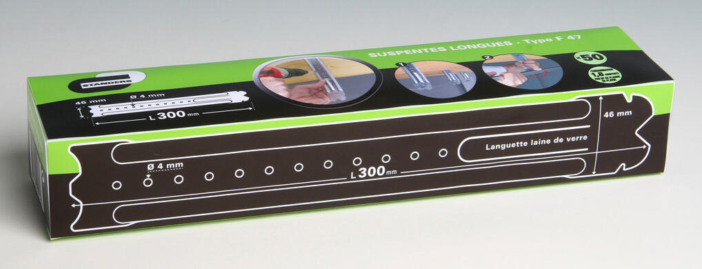 Lot de 50 suspentes longues, STANDERS, 300 mm-47 - 2