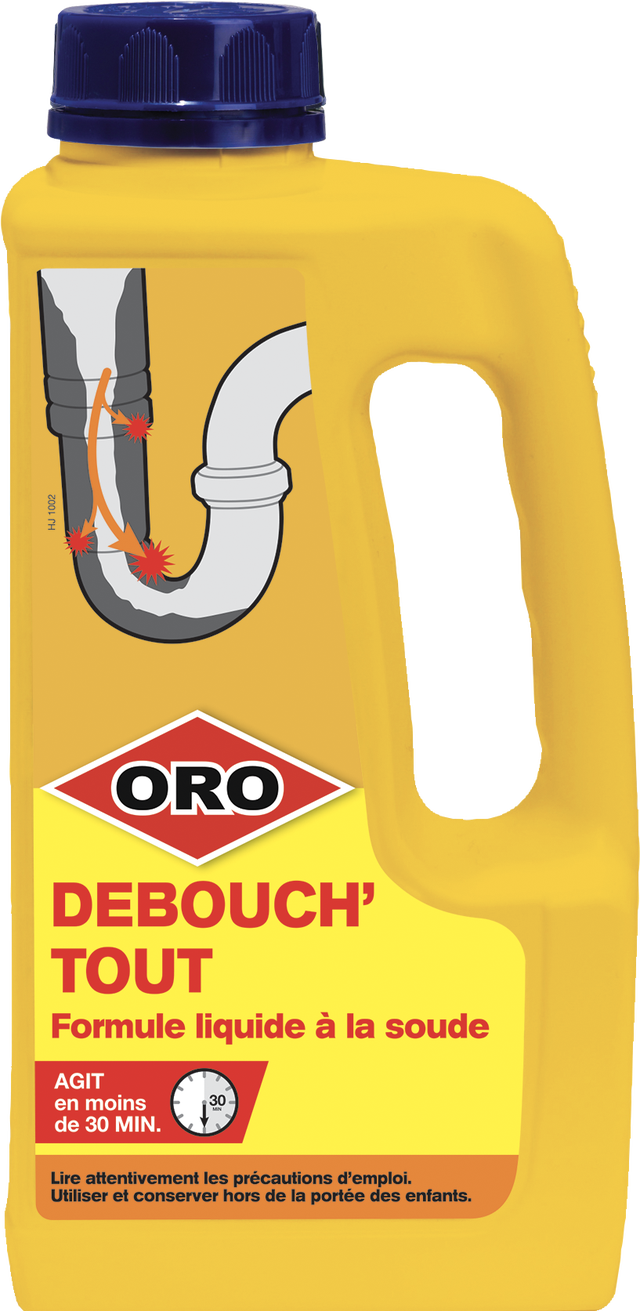 Déboucheur soude liquide industriel 1l