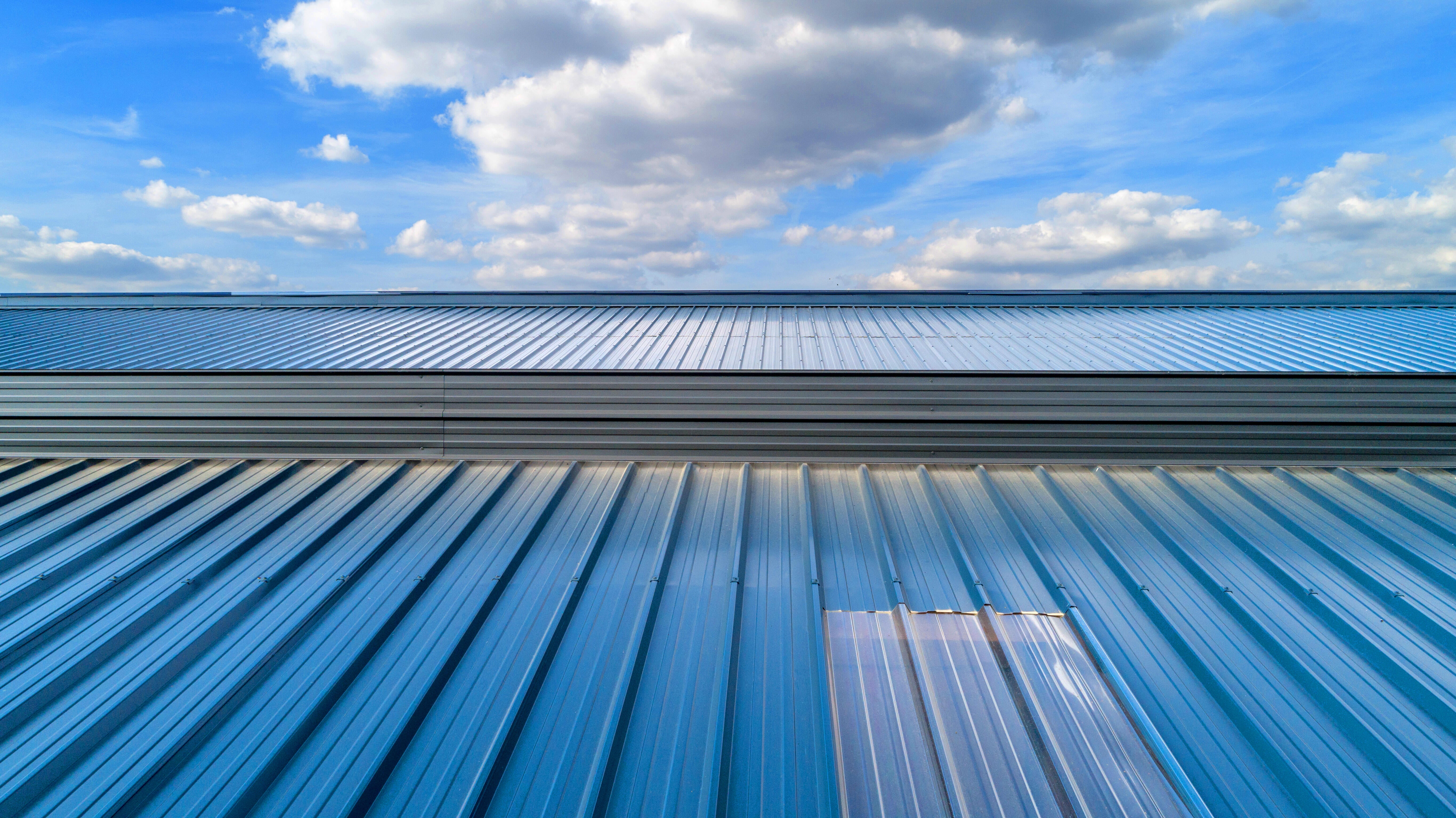 Tôle bac acier nervuré bleu anti-condensation, l.1.05 x L.3 m, H.45 mm, Ep.0.63  - 8