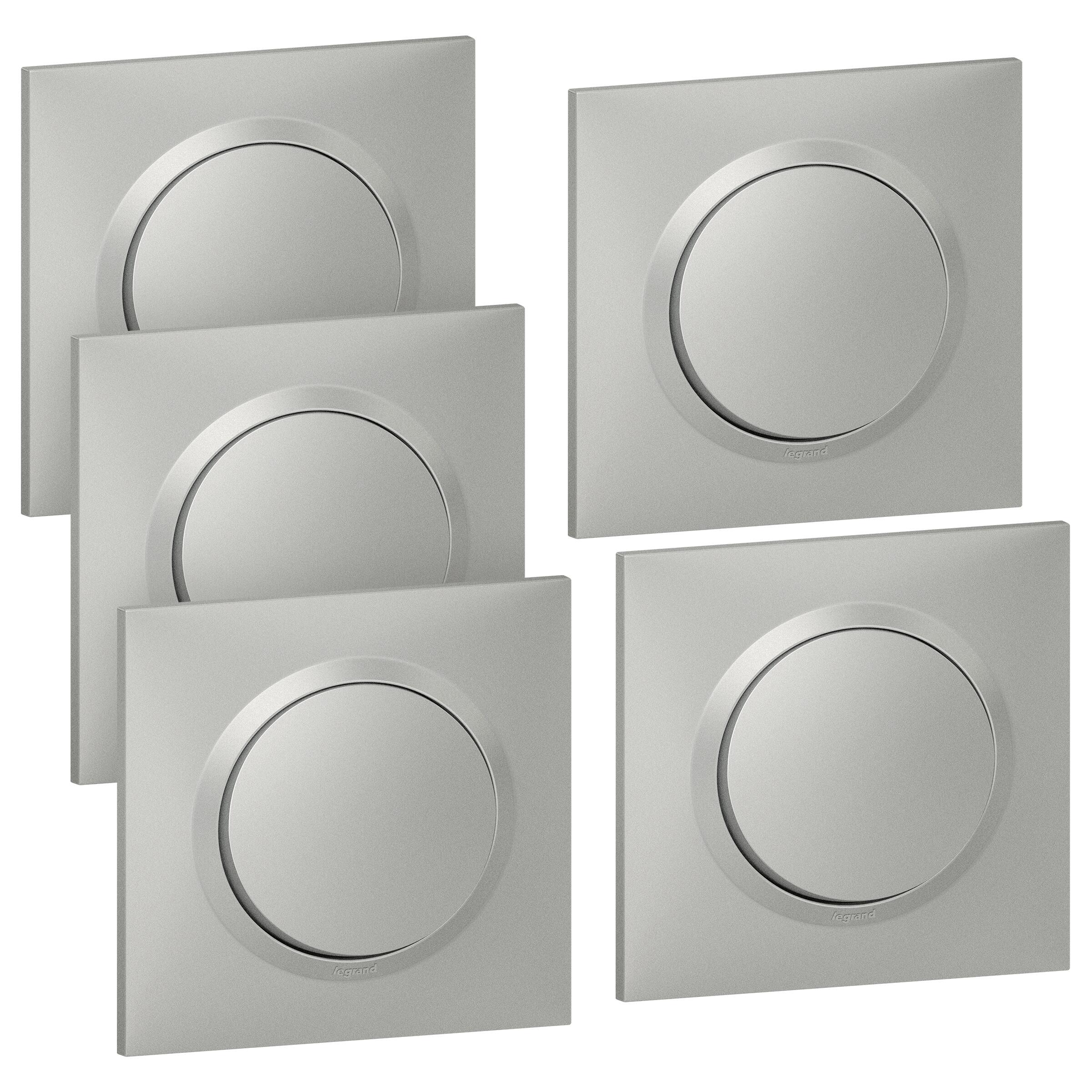 Legrand 600475 Geschirmte RJ45-Steckdose – Kategorie 6, STP, Aluminium-Finish, IP20