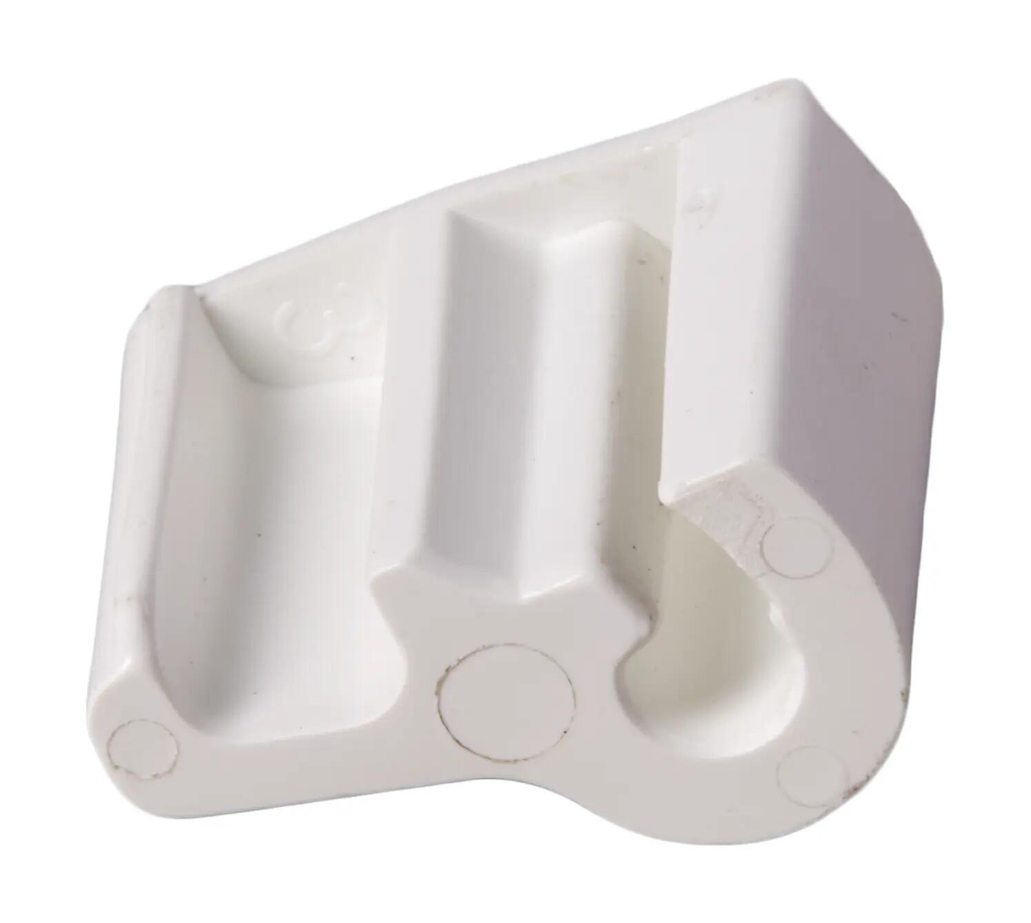 Patère courbe SAUTER pour sèche-serviettes à lames plates blanc - 3