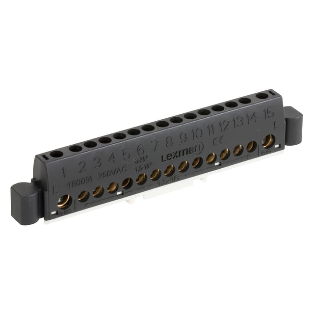 Bornier phase 15 connexions LEXMAN