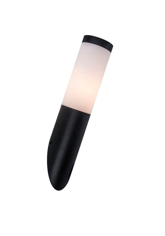 Candeeiro de parede de exterior Travis IP44 E27 preto Inspire