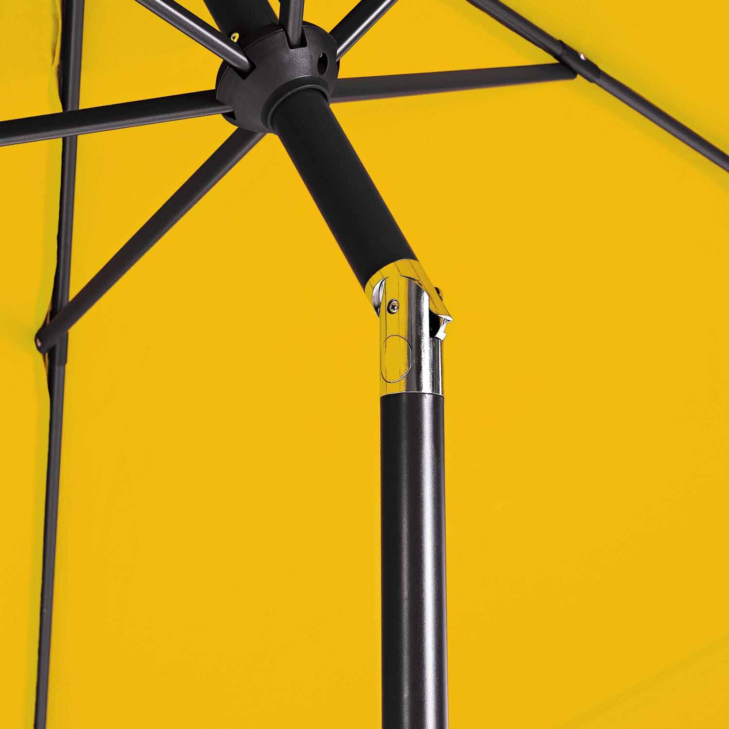 Parasol droit hexagonal jaune Avea NATERIAL L.296 x l.296 cm - 7