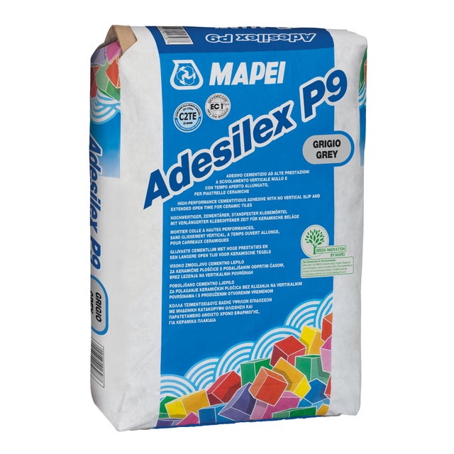 Malta adesiva in polvere MAPEI Adesilex P9 25 kg grigio C2TE