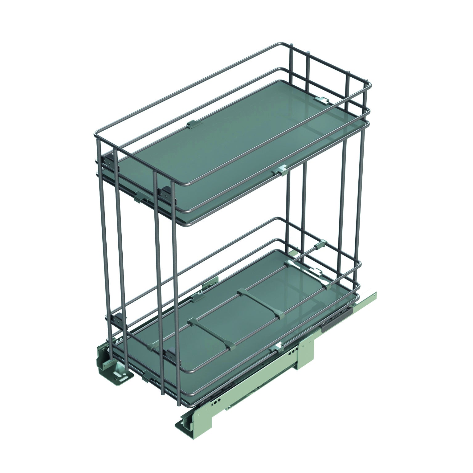 Contenitore Sottile 5 Cassetti Estraibili Per Cucina, Dispensa E Bagno - 18x44x7 Pollici - Organizer Salvaspazio Per Spazi Stretti