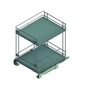 Cassetti Estraibili Per Cucina 2 Pezzi 24x40x17 Cm - Scorrevoli, Senza Trapano, Carico 25 Kg