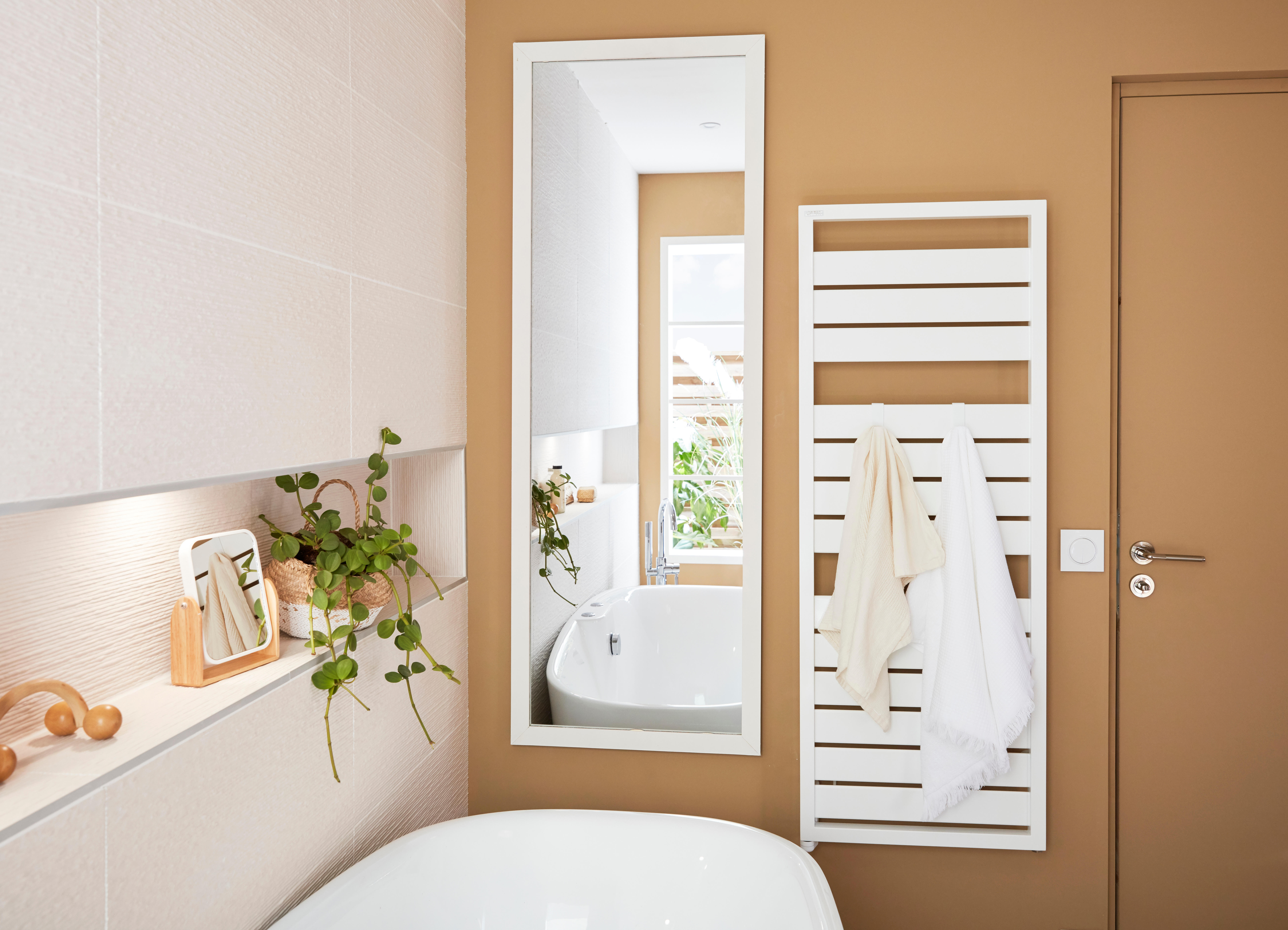 Carrelage mur intérieur effet pierre blanc décor 3d Ozone l.30 x L.60 cm BALDOCE - 2