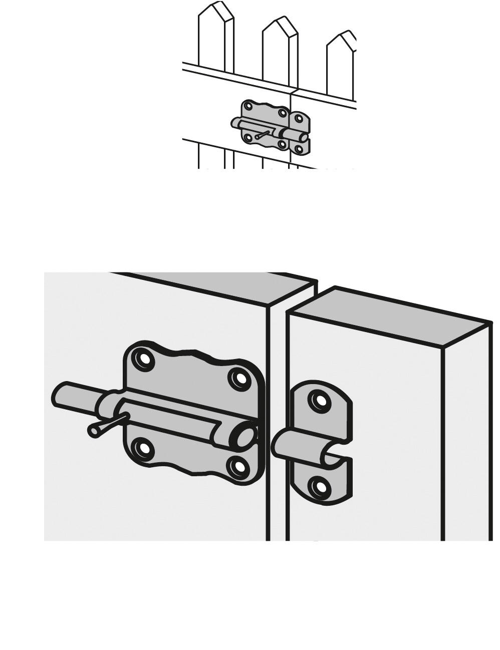 Verrou poussoir acier HETTICH, L.33 x l.35 mm - 2
