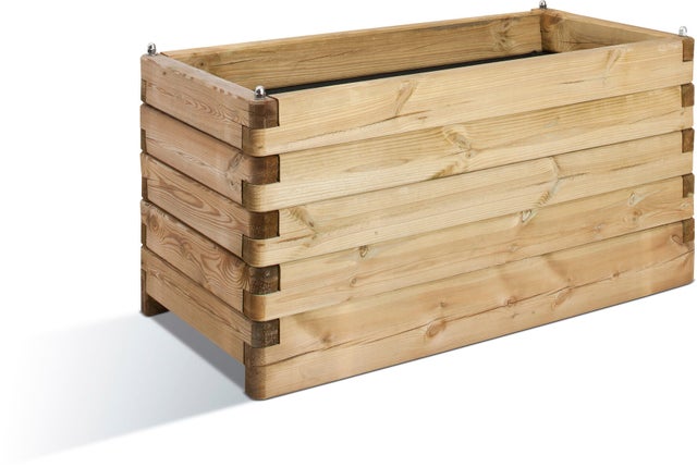 Bac Oléa rectangle en pin traité, CERLAND, L.150 x l.50 x H.50 cm