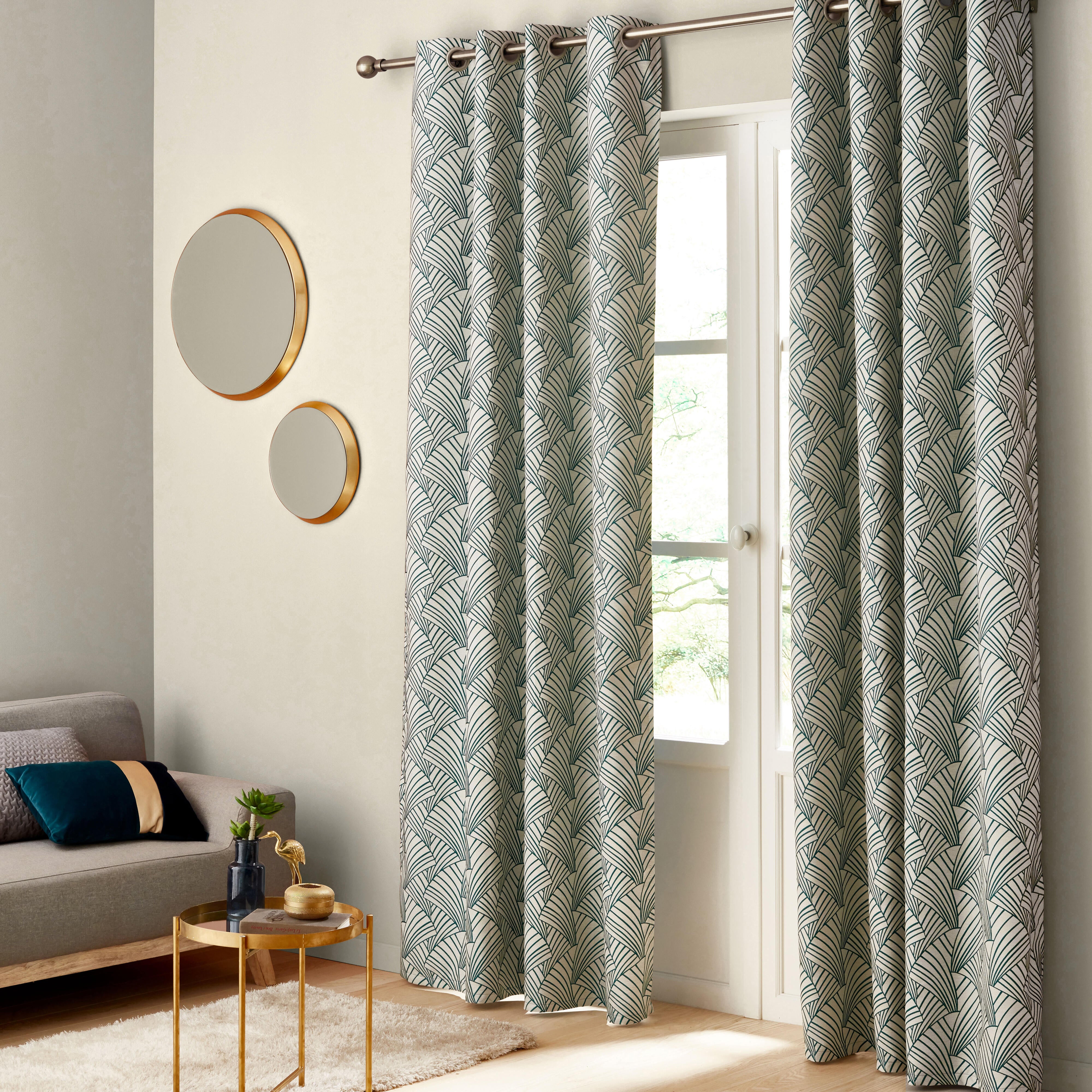 Rideau tamisant, Ardeco, vert H.250 x l.135 cm - 2