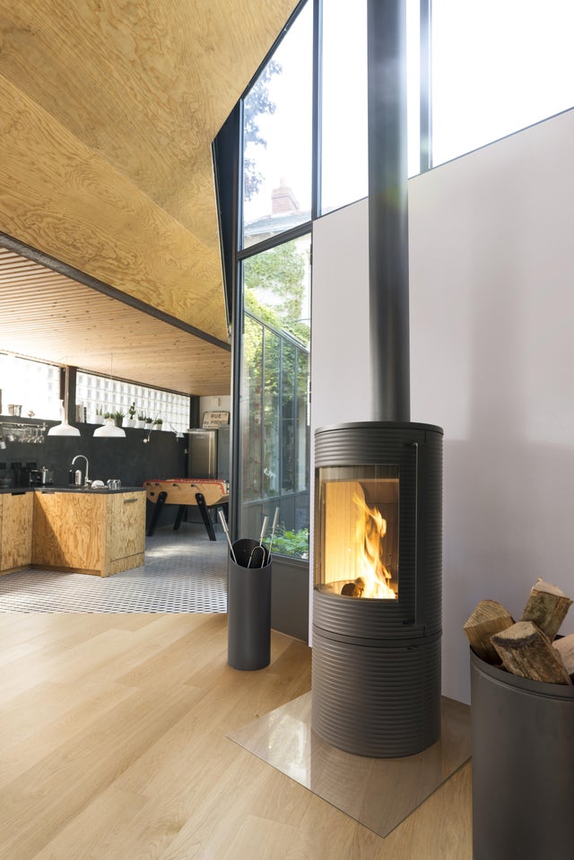 Poêle à bois INVICTA P610344 anthracite, 7 kW