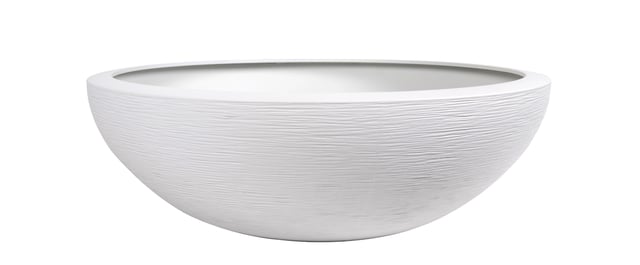 Pot EDA rond Diam.59 x H.21 cm blanc