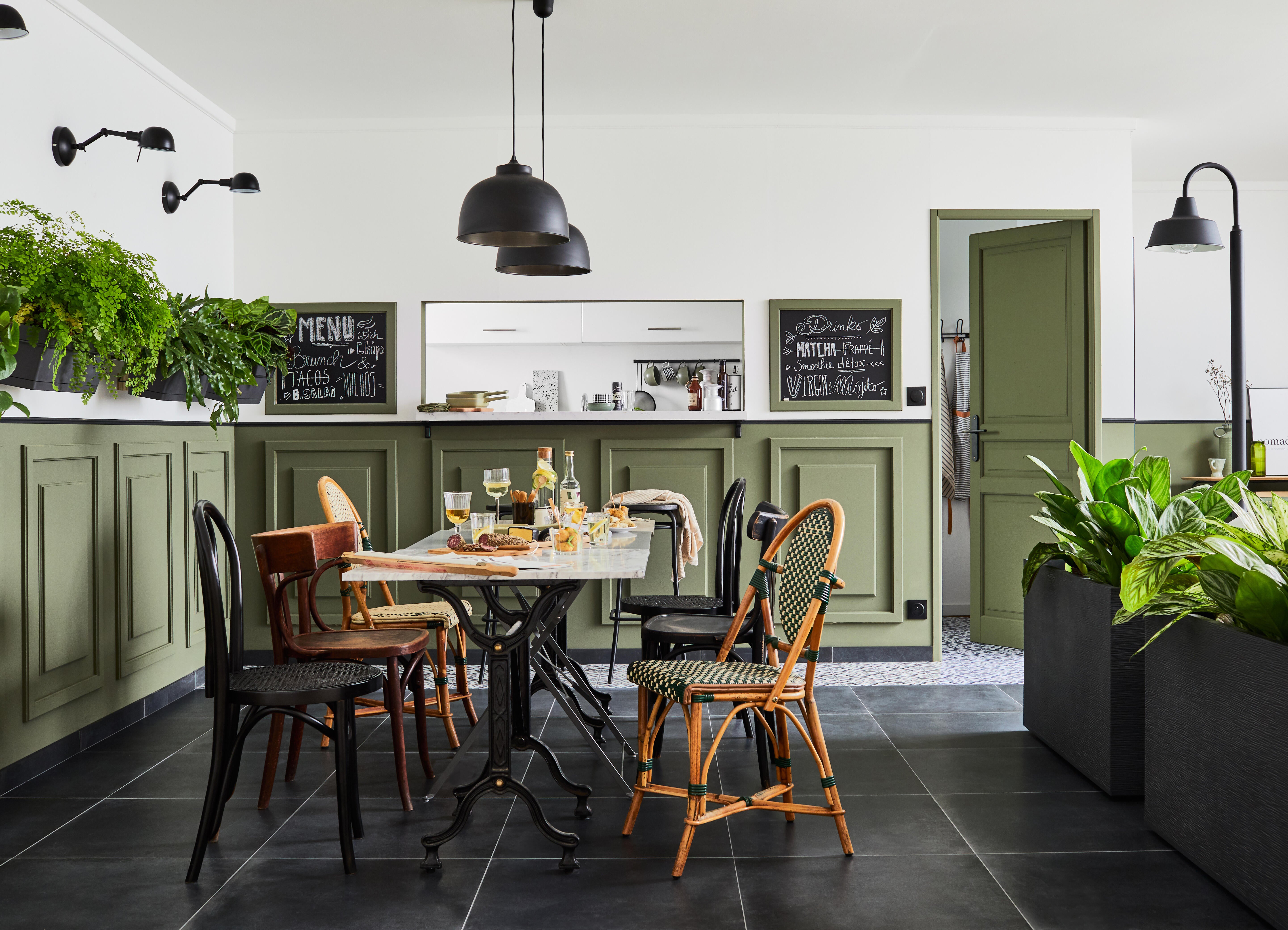 Tavolo da pranzo per giardino Flora NATERIAL struttura e superficie in Acciaio  grigio per 2 persone 70x70cm - 4