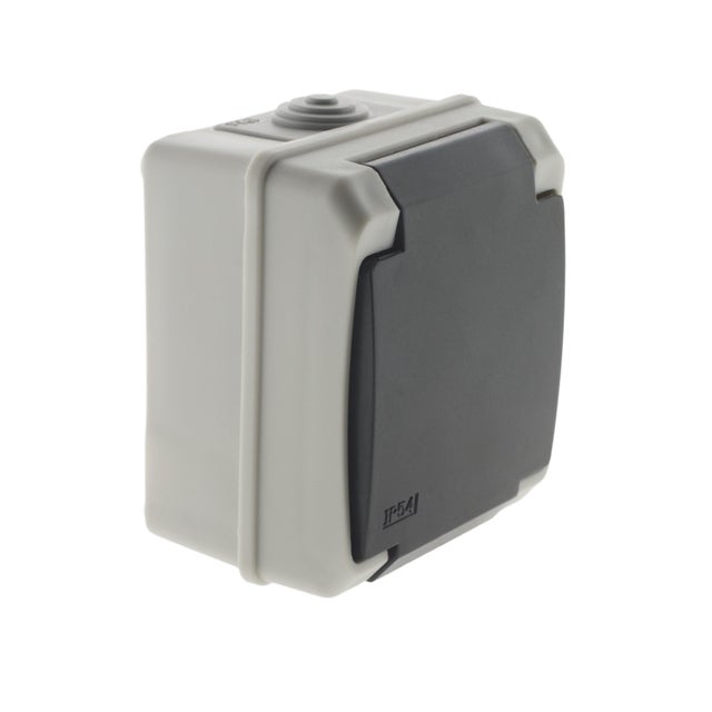 Prise avec terre étanche