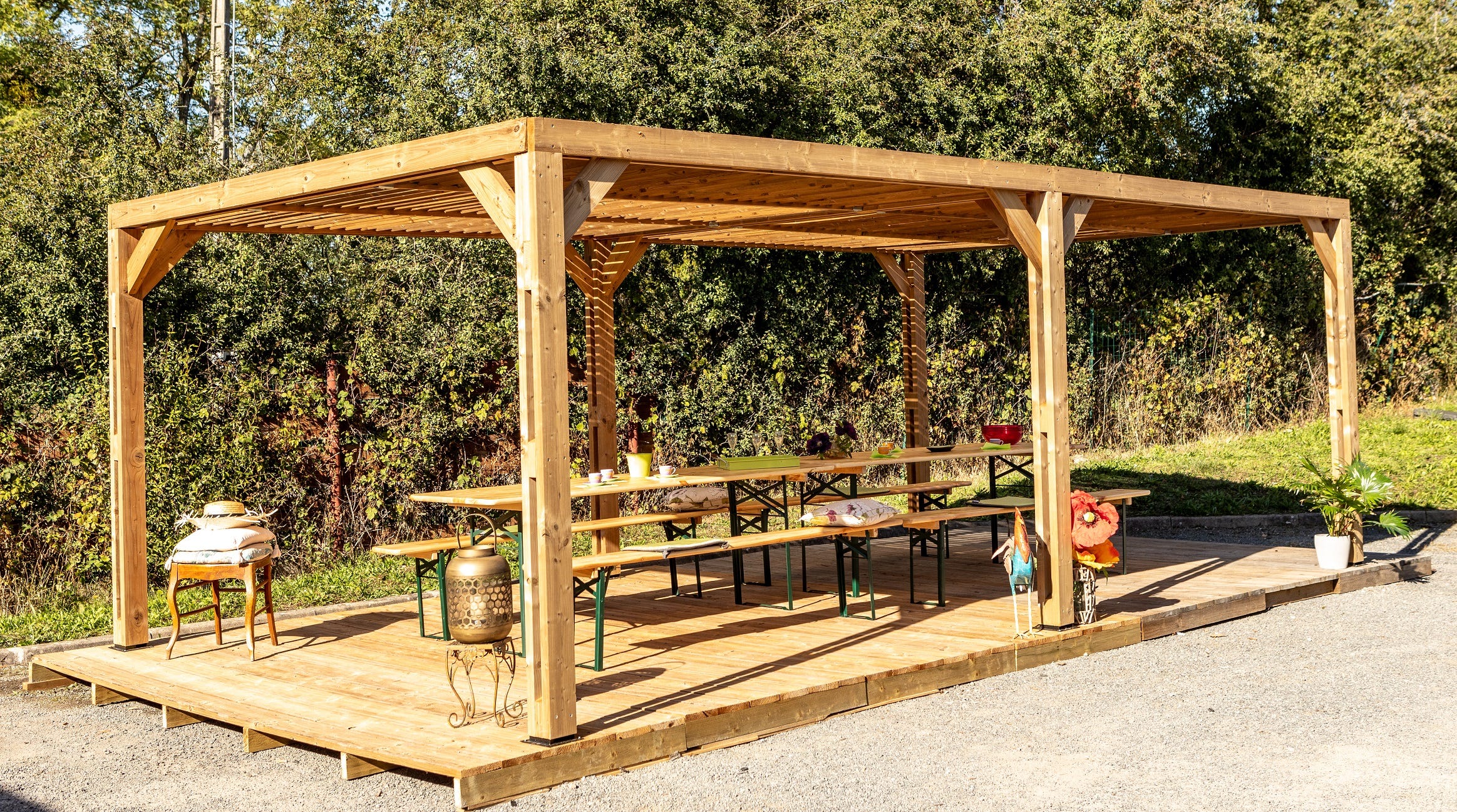 Pergola Bioclimatique Autoportante THO 3562 T HABRITA Bois Marron 20 pergola-bioclimatique-autoportante-tho-3562-t-habrita-bois-marron-20