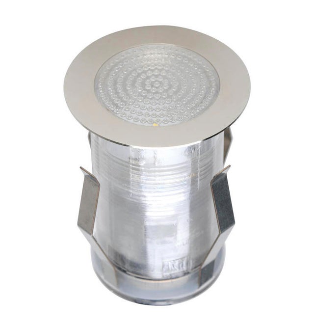 Spot à encastrer extérieur LED 20 Lumen Diam.5 cm, acier inoxydable, Thaisa