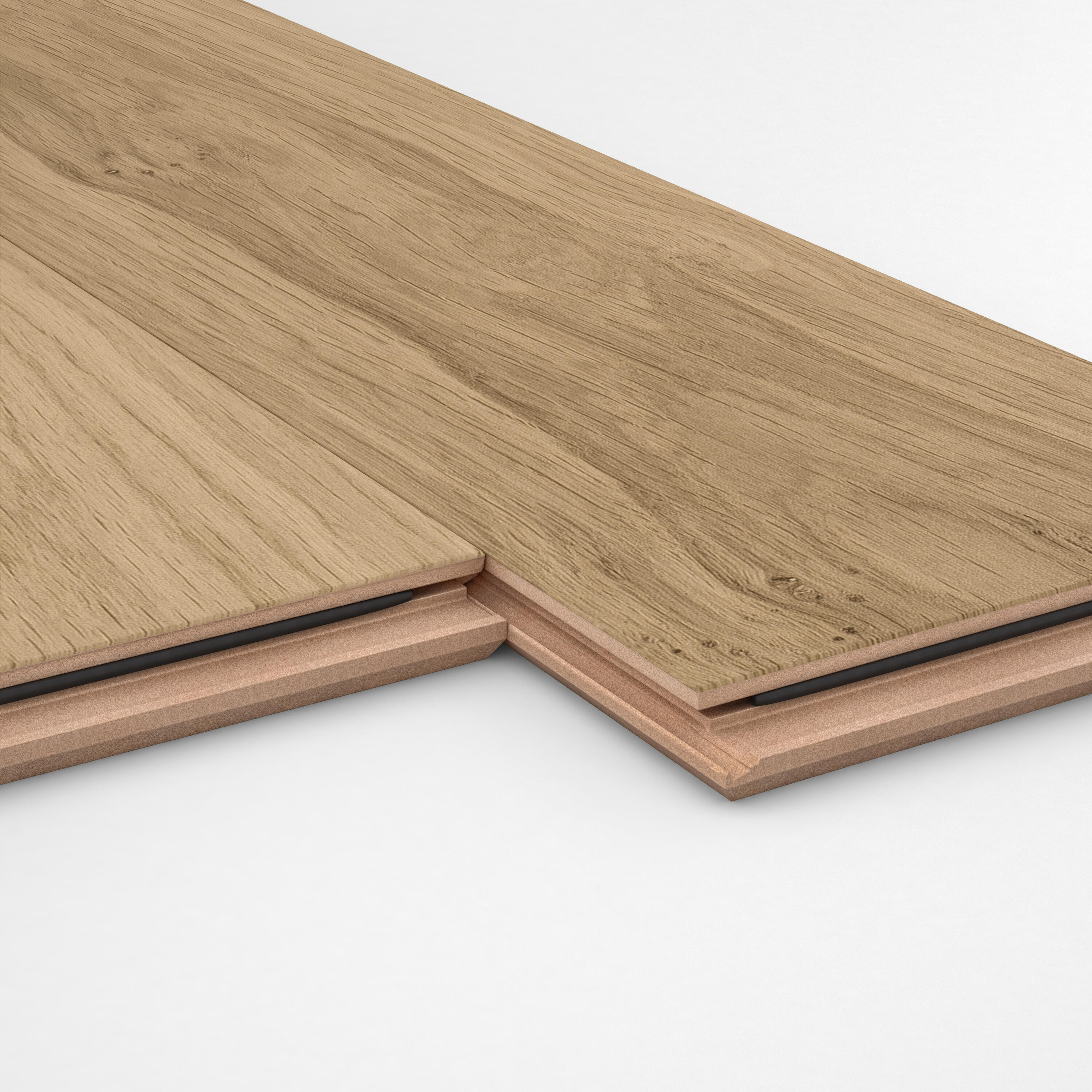 Parquet contrecollé chêne naturel charme vitrifié M BEAULIEU FLOORING, l.13 cm - 2