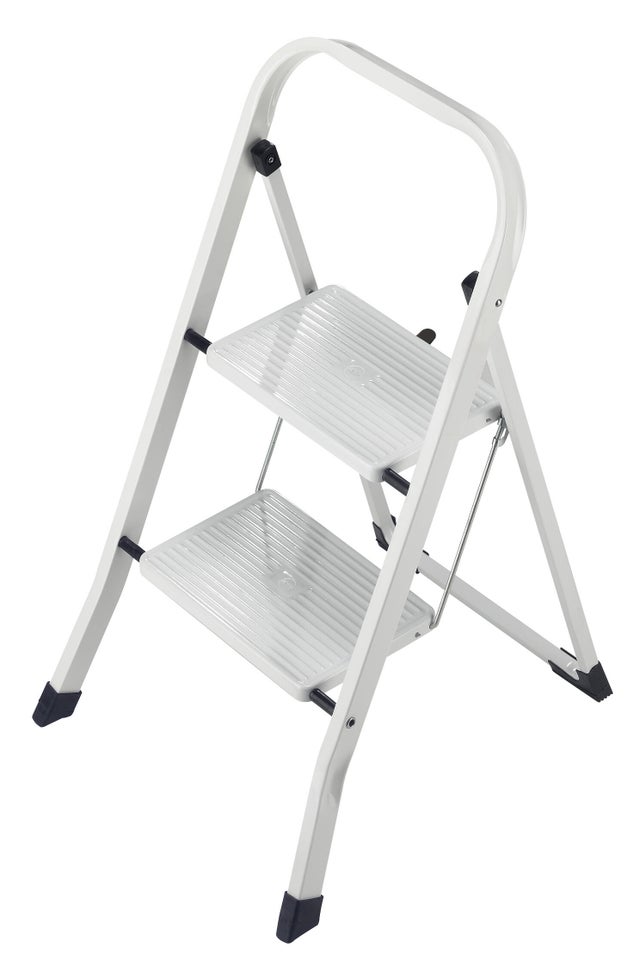 Escabeau acier 2 marches