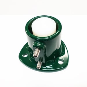 Support de poteau plein à visser acier Eco vert, H.8 cm