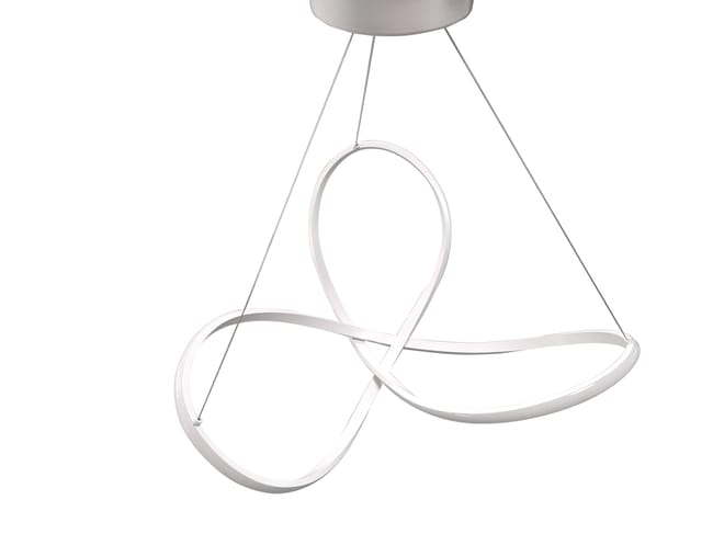 Leroymerlin Lampadario LED moderno SMILLA bianco Ø60cm luce naturale 4800 lumen