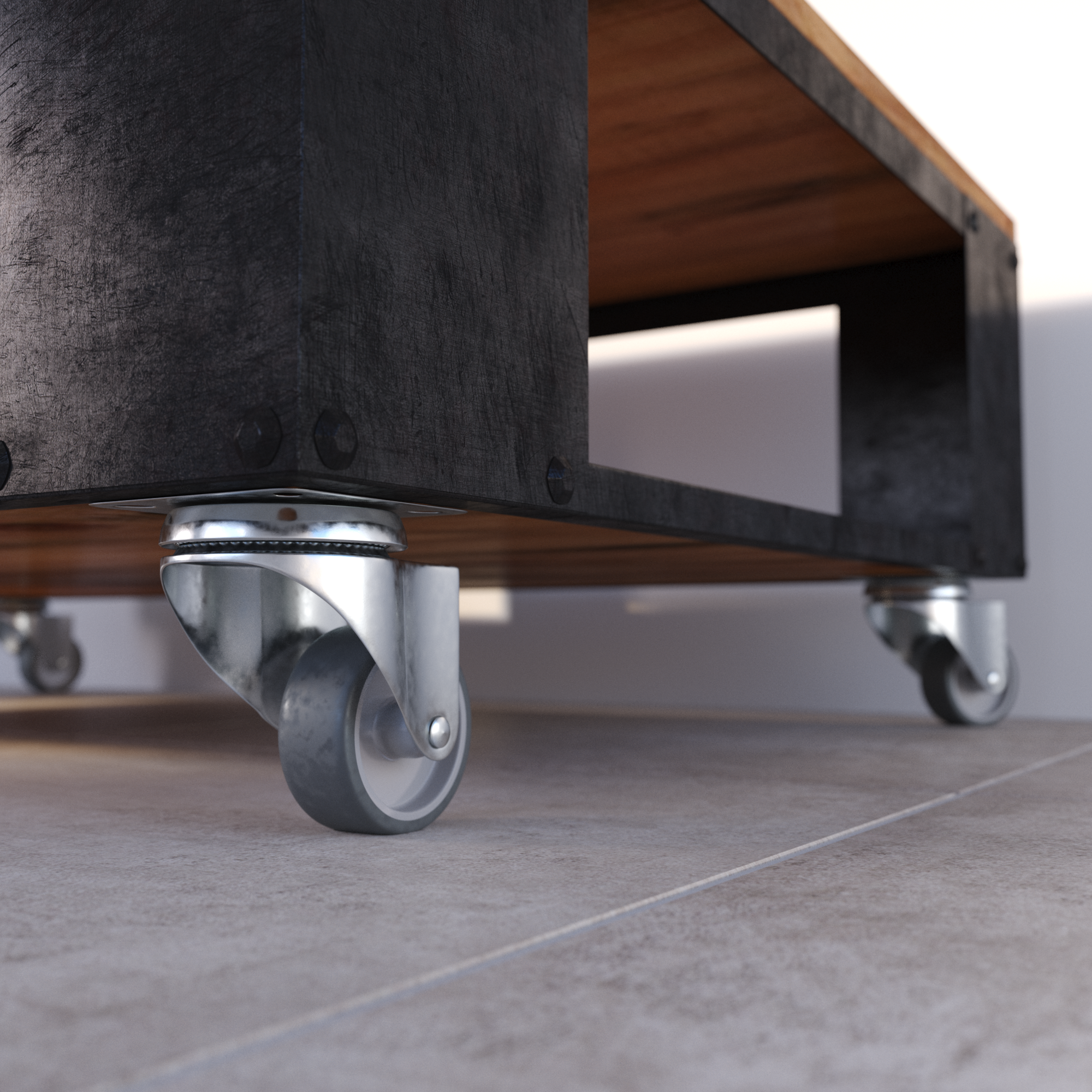 4 rodas interior STANDERS 360º D50MM 40KG CINZA - 14