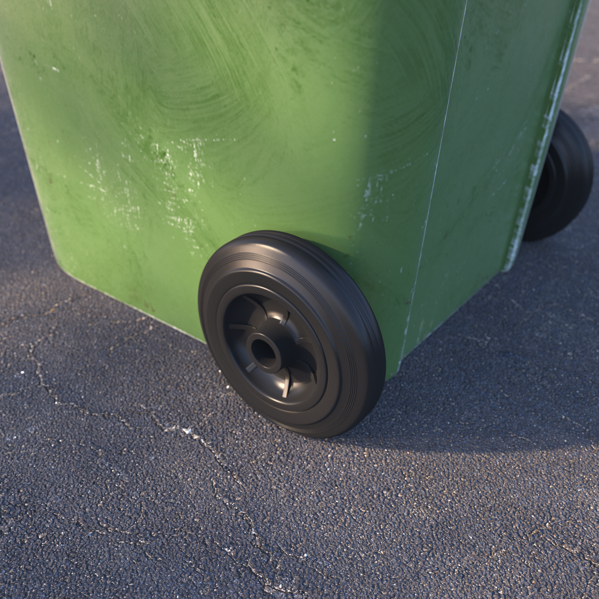 Roda para exterior STANDERS MACIÇA 200MM 100KG PRETA - 3