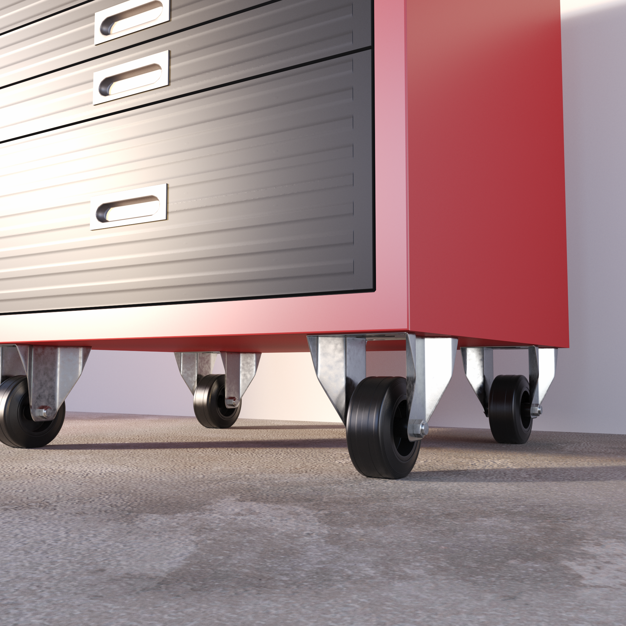 Roue fixe sur plaque diam.125 mm - 3