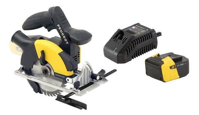 Scie circulaire sans fil 1 batterie PEUGEOT Energysaw, 18 V 2 Ah