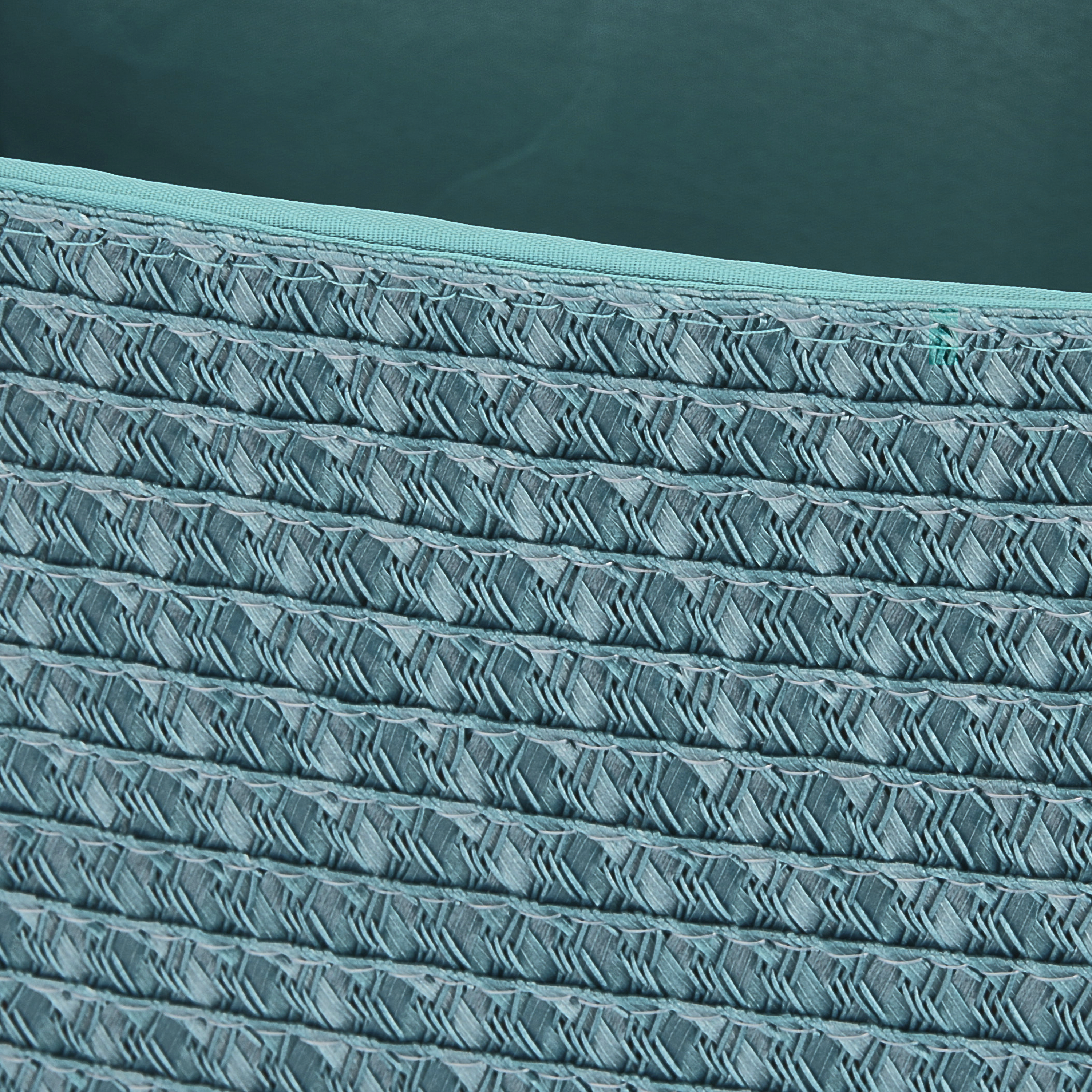 Set di 3 pezzi, Cesta in cartone SENSEA Miami1 verde petrolio P 24.5 x L 19 x H 16 cm - 9