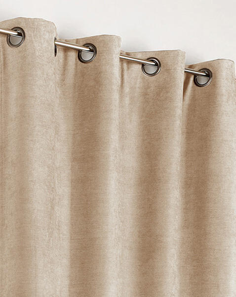 Rideau occultant thermique, Alaska, beige H.260 x l.140 cm
