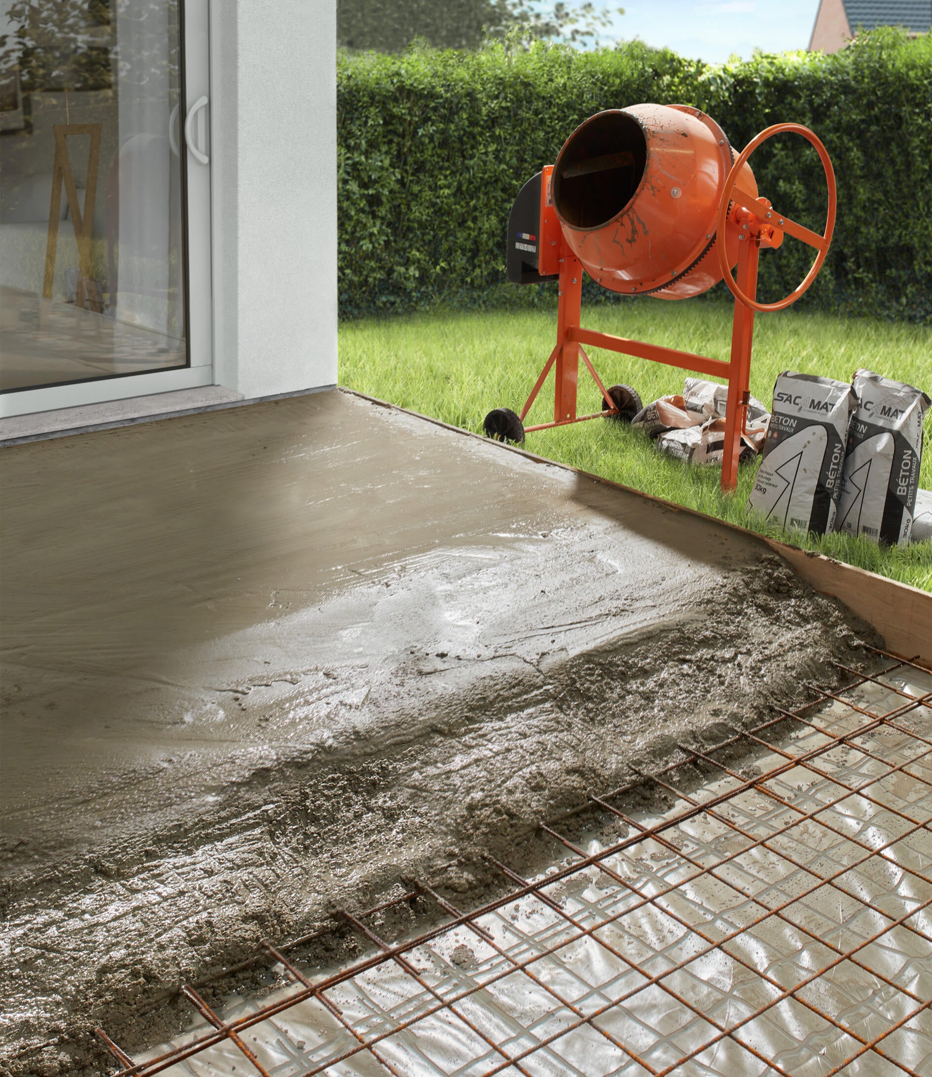 Treillis soudé dallage, 2.4 x 1.2 m Diam.7 mm - 2