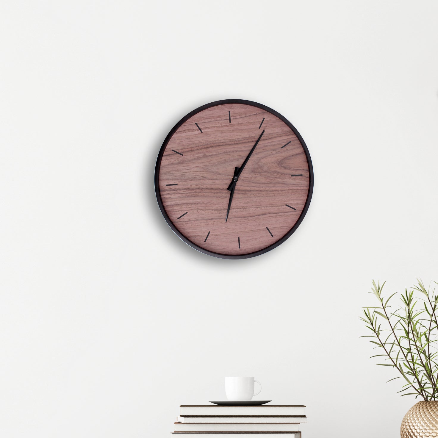 Horloge à fixation murale bois Namata noir Diam.33 cm - 7
